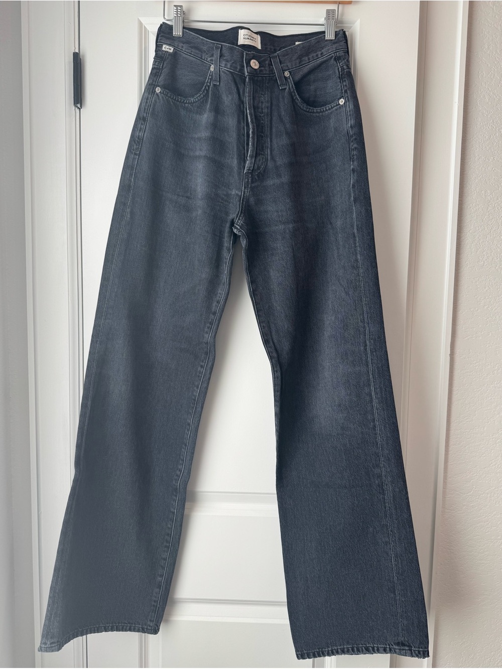 Citizens Of Humanity Black Wash High-Rise Annina Jeans